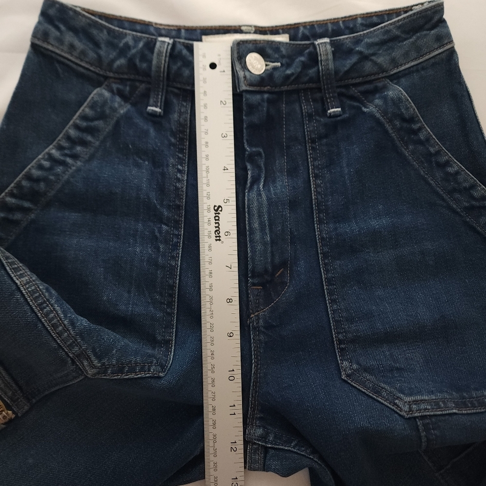 Mother Superior The Private Zip Pocket Ankle Jeans in Mile High - Picture 9 of 10